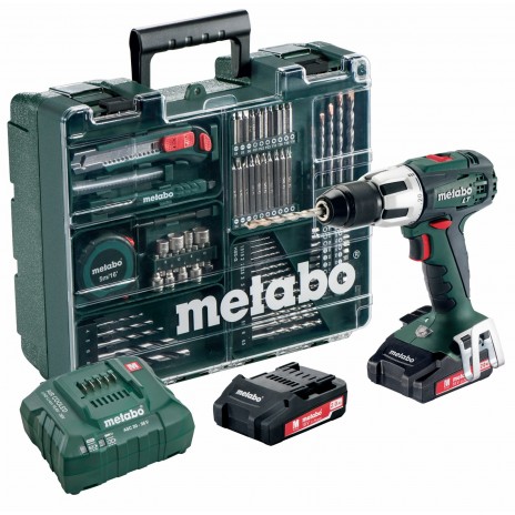 Metabo 18 Volt Κρουστικό Δραπανοκατσάβιδο Μπαταρίας SB 18 LT 2 Ταχυτήτων Set Κινητό Συνεργείο