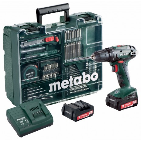 Metabo 14.4 Volt Δραπανοκατσάβιδο Μπαταρίας BS 14.4 Set Κινητό Συνεργείο