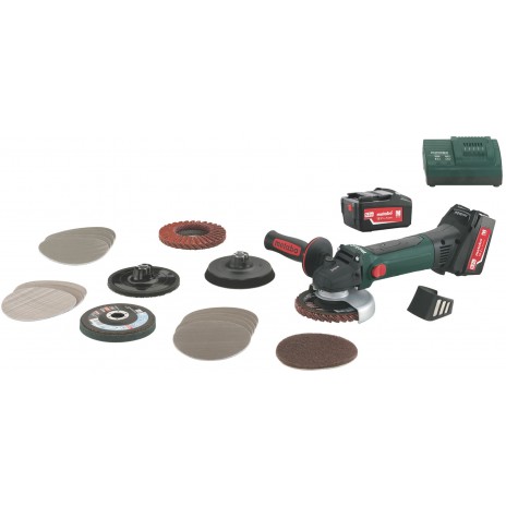 Metabo 18 Volt Γωνιακός Τροχός Μπαταρίας W 18 LTX 125 Inox Set