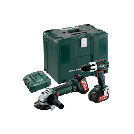 Metabo 18 Volt Combo Set Μπαταρίας 2.4.2 18 V SB 18 LT & W 18 LTX 125 Quick