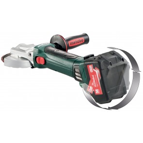 Metabo 18 Volt Γωνιακός Τροχός Μπαταρίας με Επίπεδη Κεφαλή WF 18 LTX 125 Quick