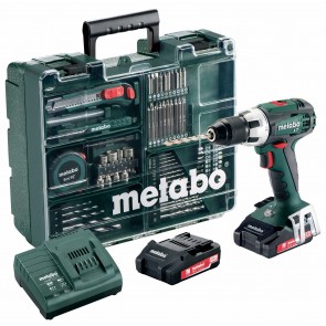 Metabo 18 Volt Δραπανοκατσάβιδο Μπαταρίας BS 18 LT Set Κινητό Συνεργείο