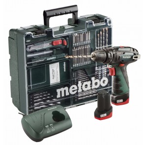 Metabo 10.8 Volt Κρουστικό Δραπανοκατσάβιδο Μπαταρίας PowerMaxx SB Basic Set Κινητό συνεργείο