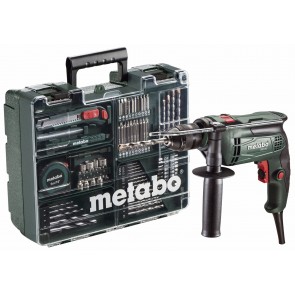 Metabo 650 Watt Ηλεκτρικό Κρουστικό Δράπανο SBE 650 SET Κινητό Συνεργείο