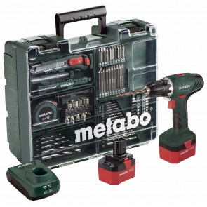 Metabo 12 Volt Δραπανοκατσάβιδο Μπαταρίας 2 Ταχυτήτων BS 12 NiCd Set Κινητό Συνεργείο