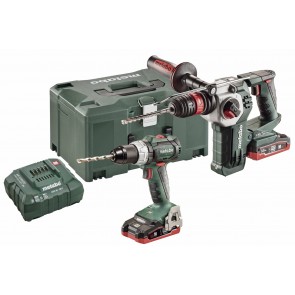 Metabo 18 Volt Combo Set Μπαταρίας 2.3.7 18 V BL LiHD SB 18 LT BL & KHA 18 LTX BL 24 Quick